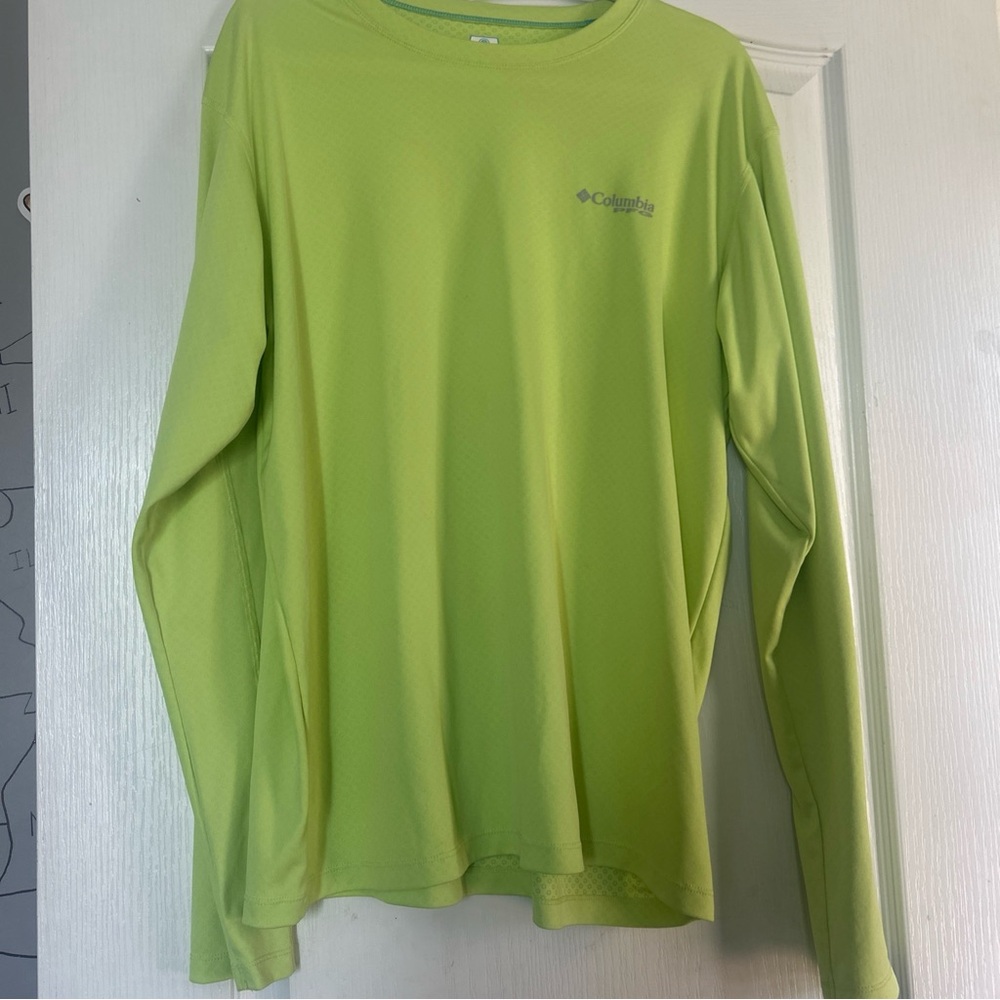 Columbia Men's Long Sleeve Performance Tee - Lime Green